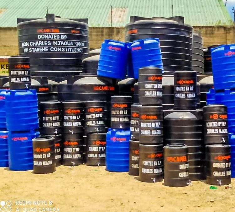 Starehe MP Jaguar donating 200 water tanks for slum dwellers in his constituency